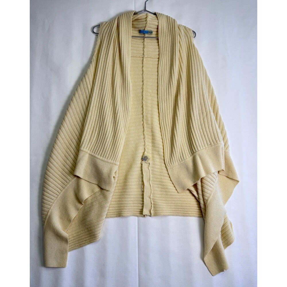 alice + olivia Beige Solid Crew Neck Long Sleeve Ribbed Knit Wool Sweater S